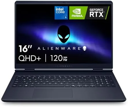 Notebook Gamer Alienware Aurora 16" WQXGA | Intel Core 5 | 16GB RAM | 512GB SSD | NVIDIA GeForce RTX 4050 | Windows 11 | AC16-C5210H-A20