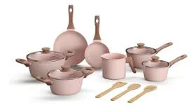 Jogo De Panelas Em Cerâmica 10 Peças Antiaderentes Indução Style Cook Mimo Style