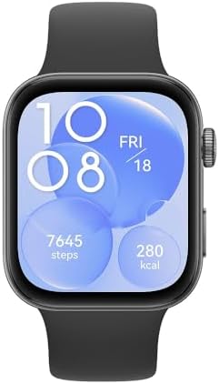 Smartwatch, HUAWEI WATCH FIT 3, Tela AMOLED de 1,82", Design Ultra-fino,Monitoramento Completo de Exercícios,Gerenciamento Abrangente da Saúde, Compatível com iOS e Android, Preto