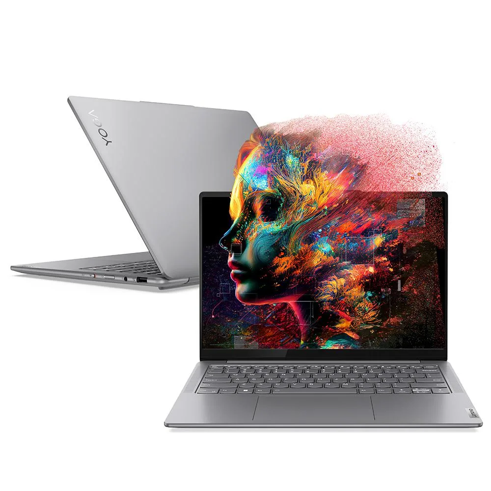 Notebook Lenovo Yoga Slim 7i Intel Core Ultra 5, 16GB, 512GB SSD, Tela de 14" OLED, Windows 11 - 83GM0003BR