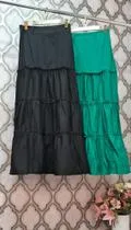 Modas Domi Saia longa Viscose com Babado 5270