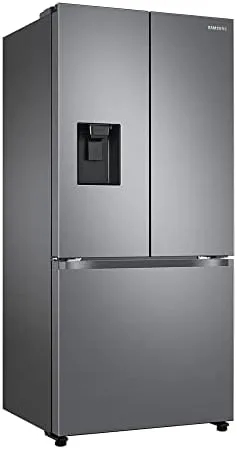Geladeira Samsung RF49A Inverter Frost Free 3 Portas com Dispenser de Água 470L Inox Look 220V