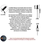 Rebite Repuxo Escareada 412 Ks 4,0x12 Aluminio Preto Pct C/100 Pcs New-fix