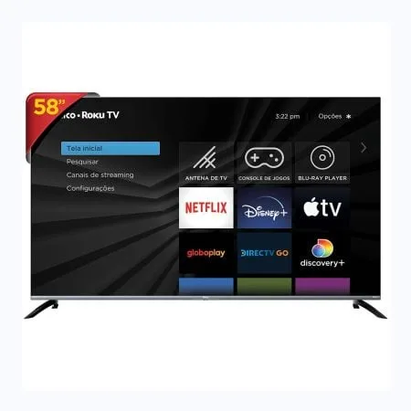Smart TV 58" Philco 4K Roku Dolby Audio PTV58G70R2 - Philco