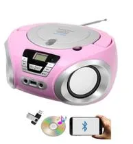 Rádio Micro System Portátil Toca Cd Bluetooth Pendrive Presente dia das Mães