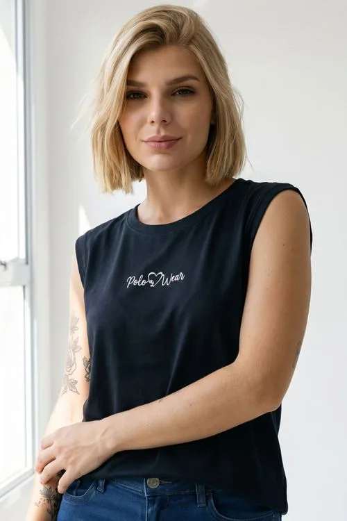 T-Shirt Sem Cava Polo Wear Preto