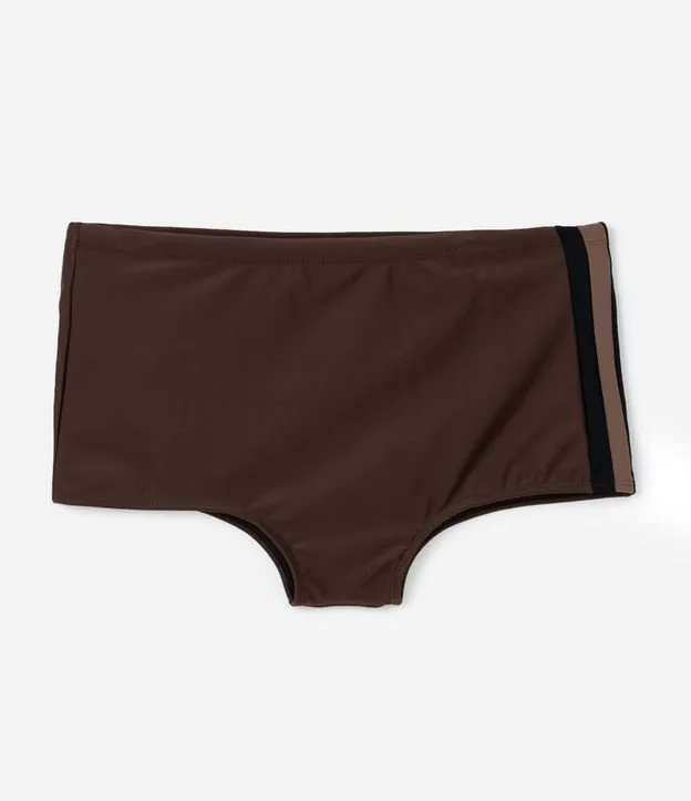 Sunga Boxer em Microfibra com Listras Laterais