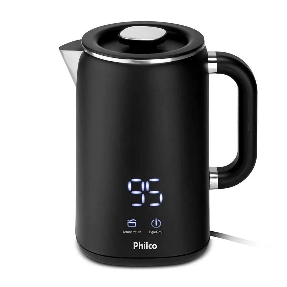 Chaleira Elétrica 1,8 Litros PCH18B Digital Preto/Inox - Philco