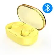 Fone de ouvido Bluetooth max sound, Amarelo, FN588, Bright CX 1 UN