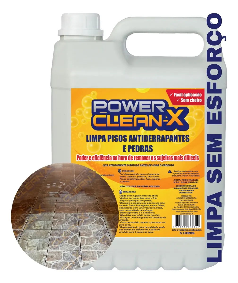 Limpa Pisos Pedra Antiderrapante Encardido Sem Esforço 5 L