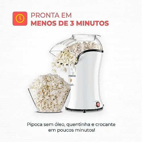 Pipoqueira Popflix, Mondial, Branco, 1200W, 110V - PP-04