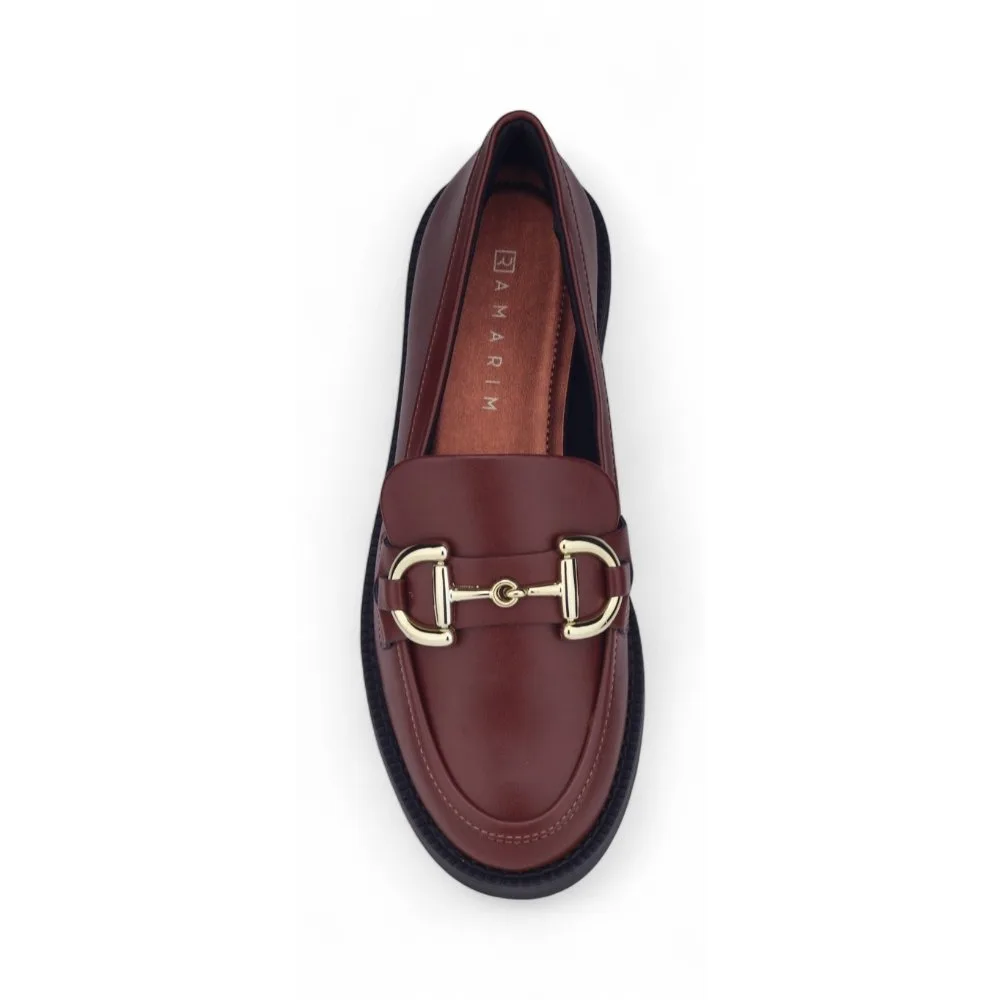 Sapato Mocassim Ramarim 25-11103 Verniz Marrom