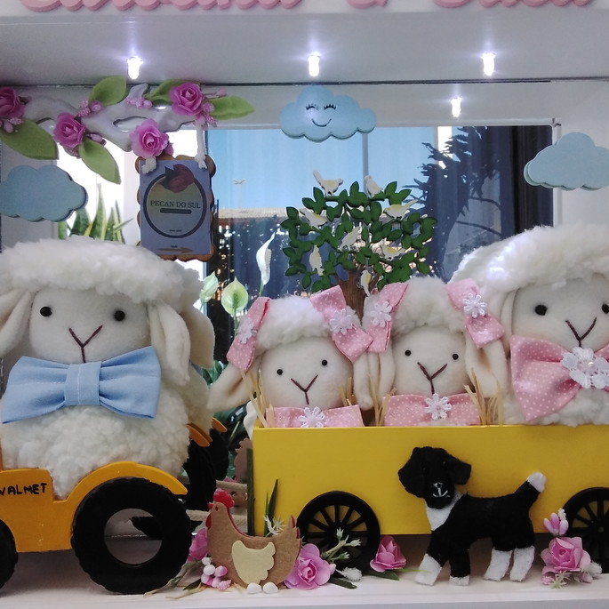 Quadro Maternidade amor maior - Ovelhas