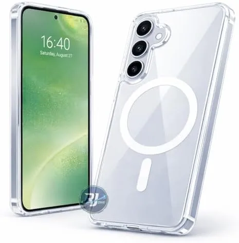 Capa Mag-Safe para Samsung Galaxy S25 FE – Case Transparente Premium Anti-Impacto com Proteção de Câmera e Tecnologia Anti-Amarelamento.