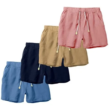 Kit 4 Shorts Linho Premium Bermuda Masculina Moda Praia Luxo