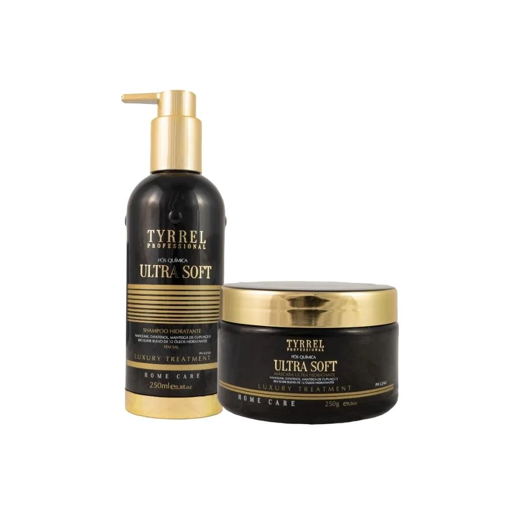 Kit Tyrrel Ultra Soft Pós Química Shampo 250 ml e 250 g