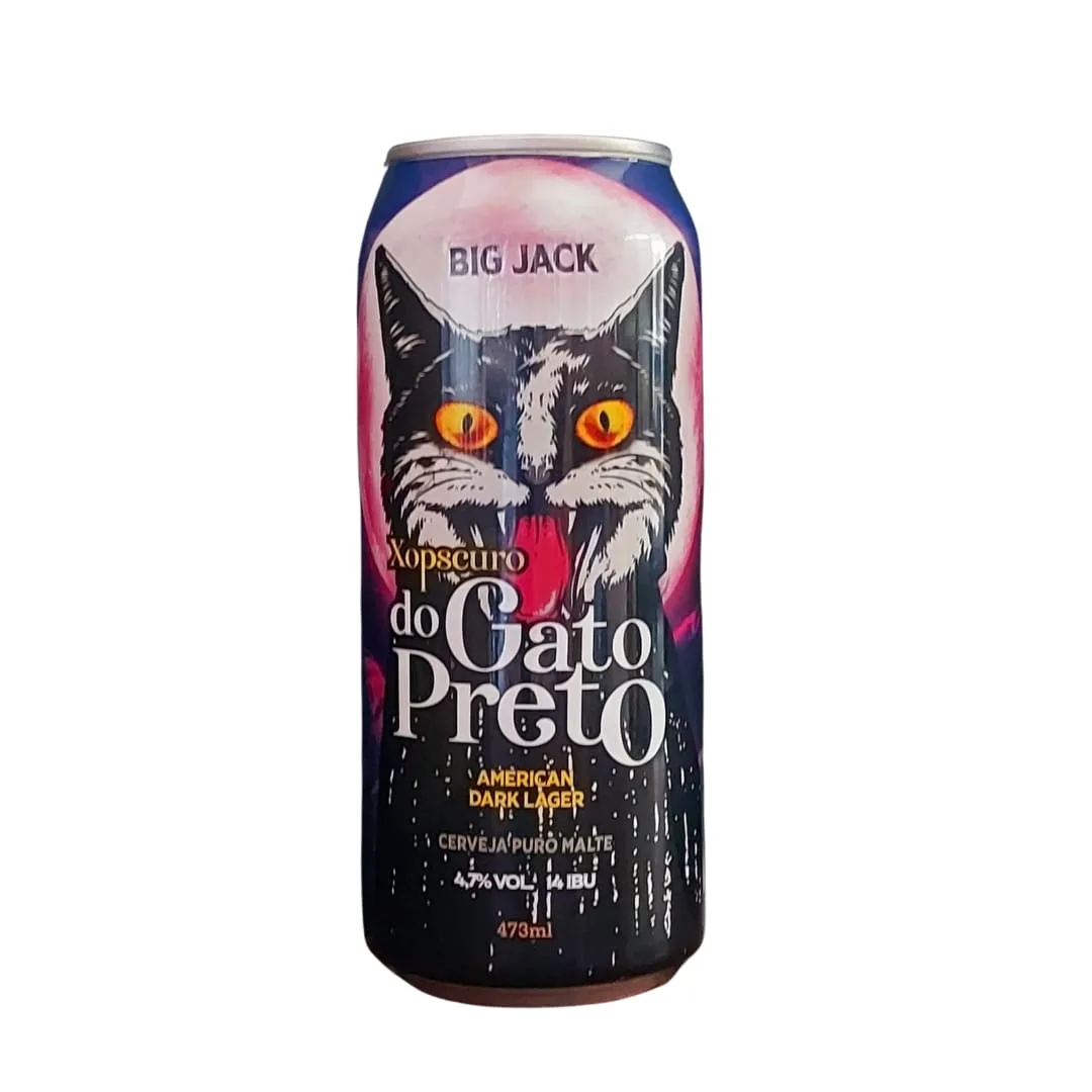 Cerveja Big Jack Xopscuro do Gato Preto American Dark Lager 473 ml