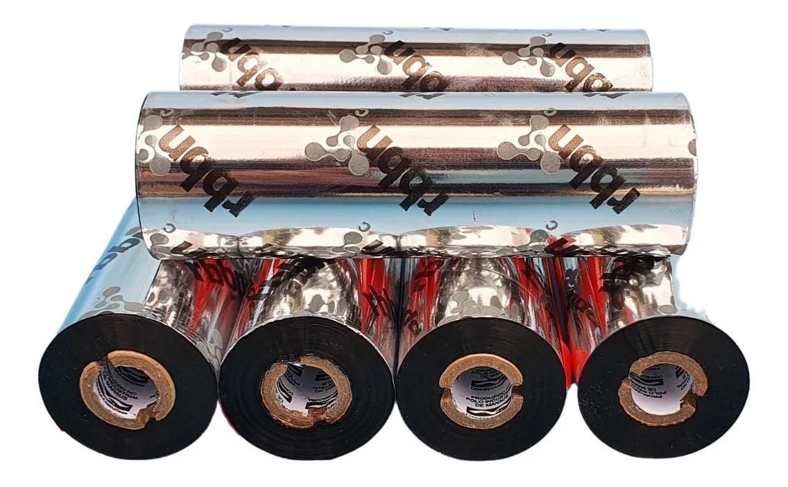 Kit 12 Ribbon Cera 110x74 Alta Qualidade P/zebra Argox Elgin