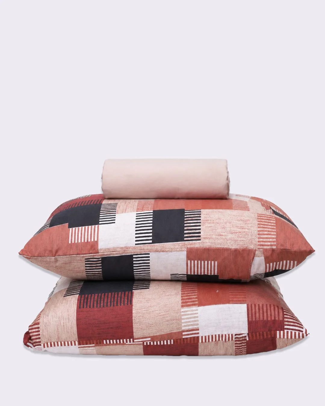 Jogo de Cama Queen 3 Peças Arte & Cazza Estampada Bege