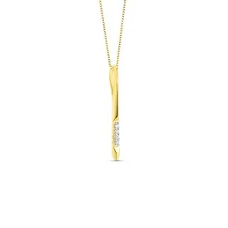 Pingente Selina em Ouro Amarelo 18k com Diamantes 0,04 ct