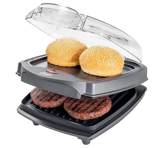 Grill Elétrico Burguer Oster 2 em 1 com Estufa