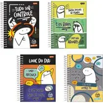 Agenda 2025 FLORK CD Espiral 352 Páginas 133X178MM - Pacote com 4 Unidades