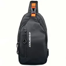 Mochila Slim Bag Cougar Uniride, Resistente à água, Preta, 3MUNINXB.0001