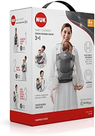 NUK Canguru 3 Em 1 Ergonômico Comfort Cinza