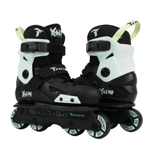 Patins Infantil Traxart X-Play Preto/Verde - ABEC-9 Cromo