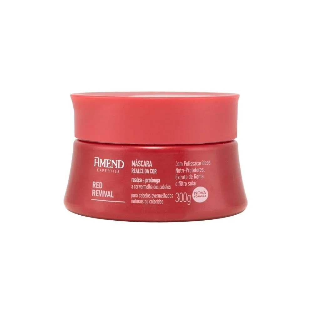 Máscara Realce Cor Amend Expertise Red Vermelhos 300 g