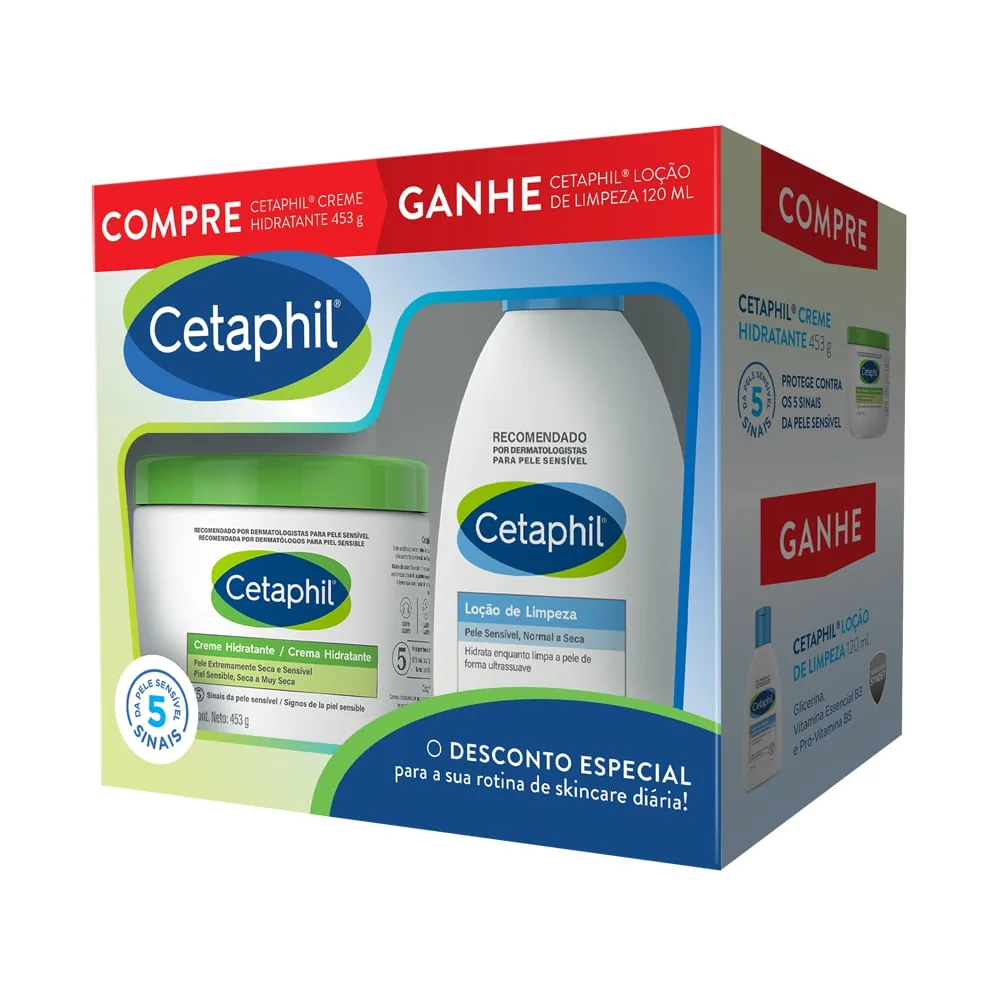 Kit Cetaphil Creme Corporal Hidratante 4...