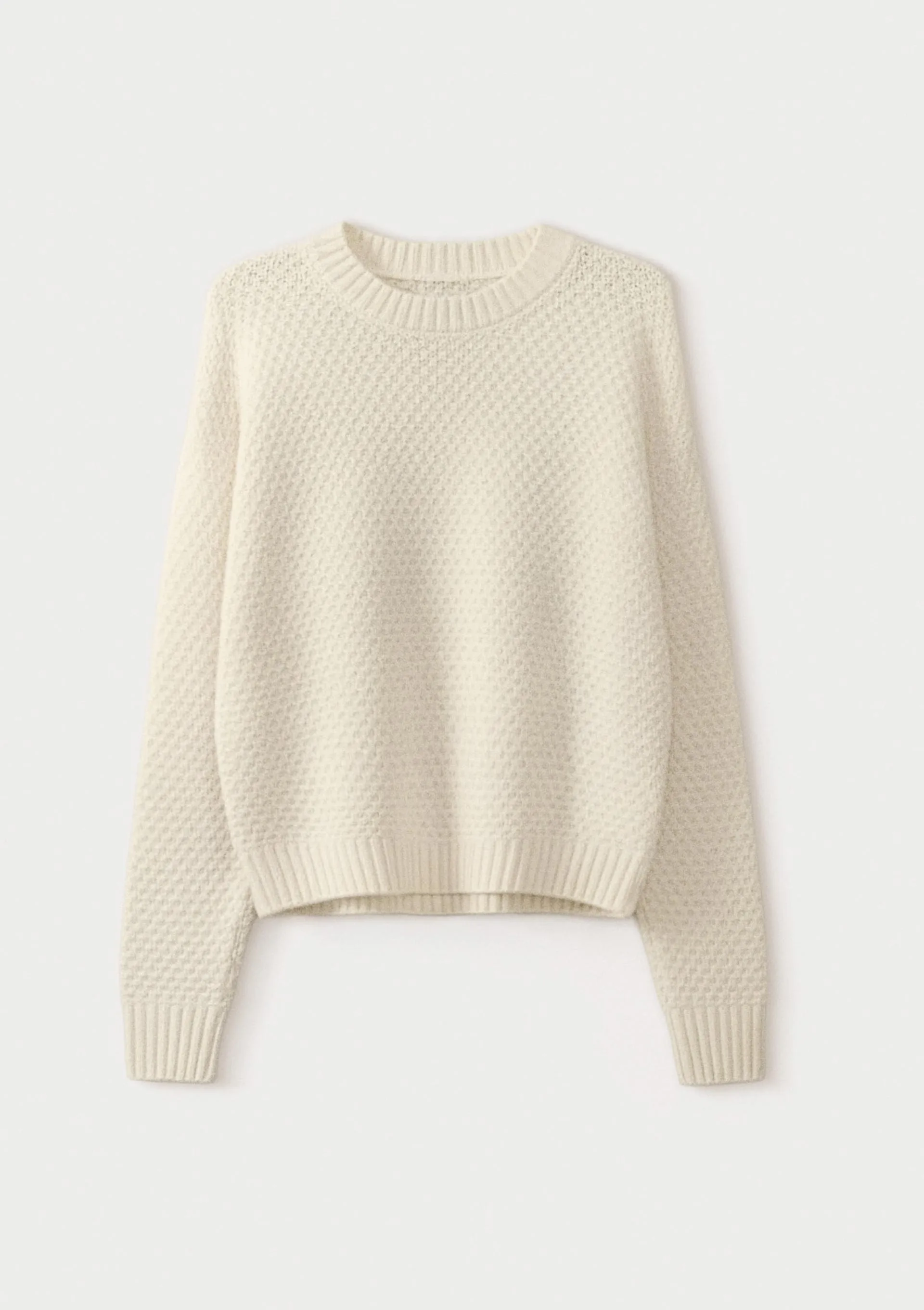 Blusão Feminino Em Tricô Texturizado - Off white
