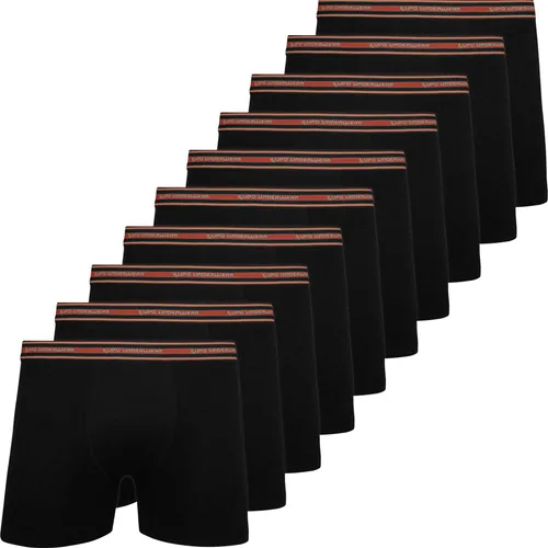 Kit 10 Cuecas Boxer Lupo Algodão Confortável Box Original