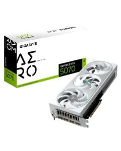 Placa de Vídeo Gigabyte GeForce RTX 5070 Aero OC 12GB GDDR7 192 Bits - GV-N5070AERO OC-12GD