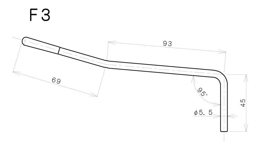 Alavanca Para Floyd Rose Gotoh F3 Cor Black Made In Japan