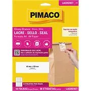 Lacre de Segurança Adesivo retangular, 40mm x 120mm, A4, 970908, Pimaco PT 80 UN