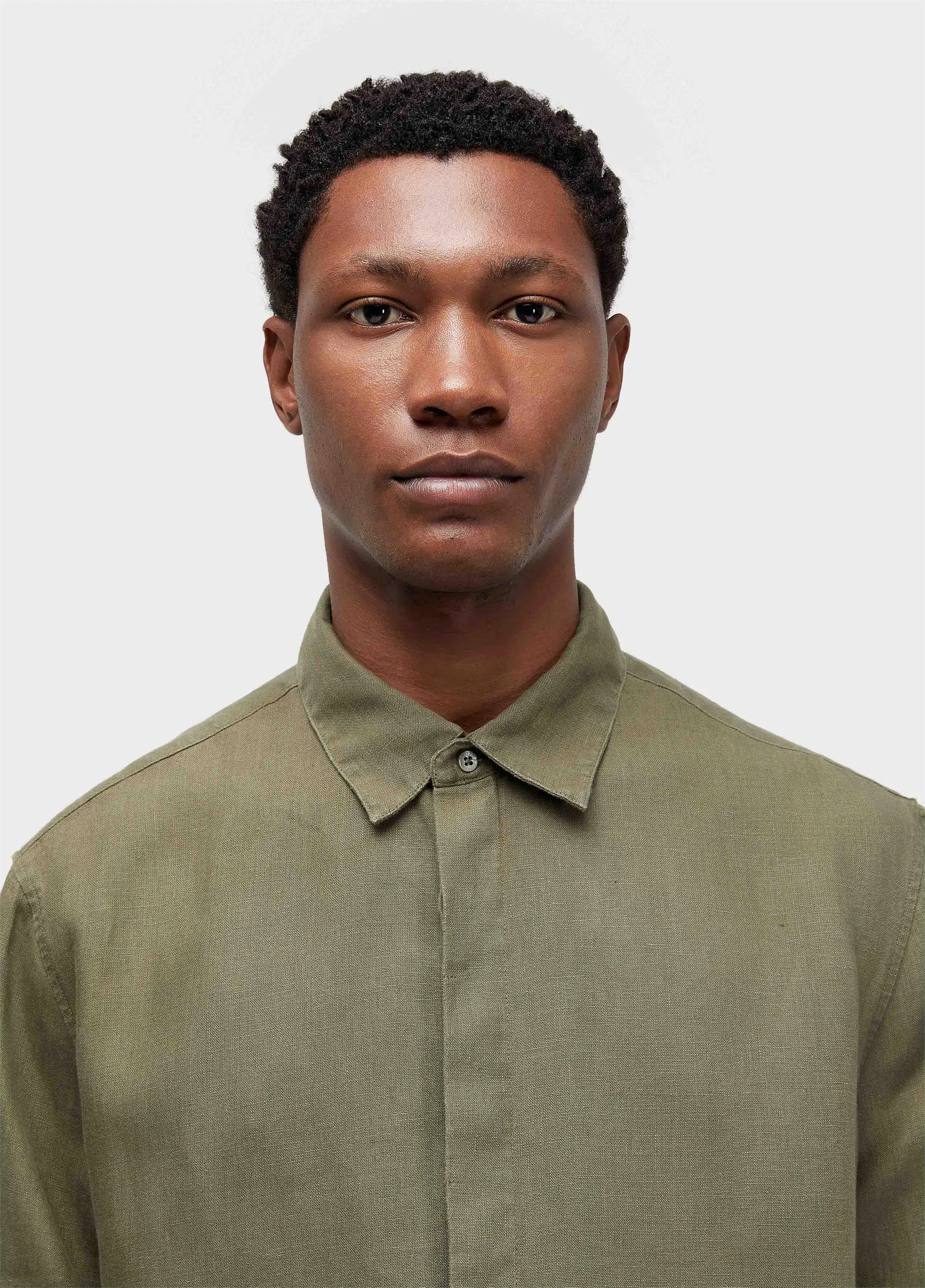 Camisa Linen Bordado