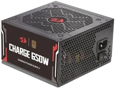 Fonte Gamer Redragon Charge 650W Preto ATX 80 Plus Bronze Capacitores 100% Japoneses FRC-650
