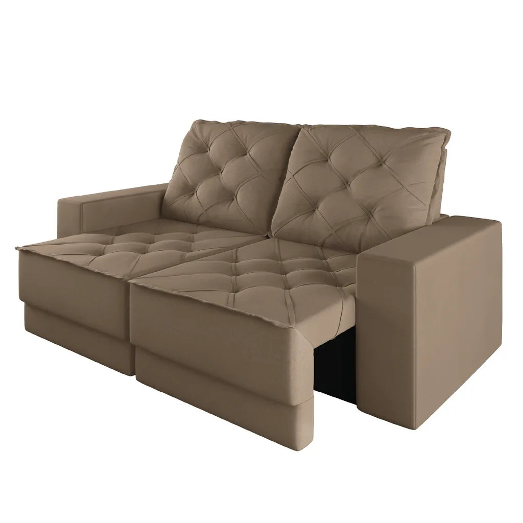 Sofá Retrátil e Reclinável 3 Lugares 1,80m Verona Suede Mamflex