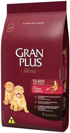 Guabi Natural Ração Granplus Menu Cães Filhotes Carne E Arroz 15Kg