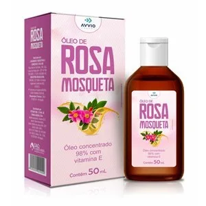 Óleo De Rosa Mosqueta + Vitamina E Avvio 50Ml - Validade Abril/2026