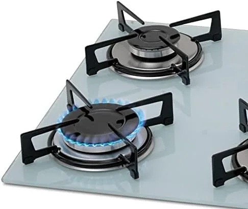 FISCHER COOKTOP À GÁS 4 BOCAS MESA VIDRO BRANCA BIVOLT 1519-5902