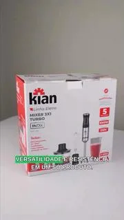 Mixer Turbo 3 em 1 1000W Inox - Kian