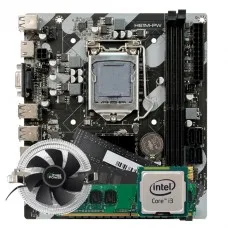 Kit Intel Core I3 3220, Placa Mãe Chipset H61, Memória 16GB DDR3, Cooler