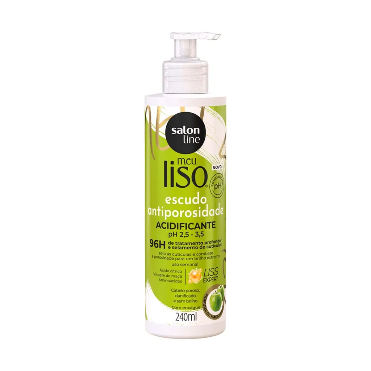Acidificante 240ml Meu Liso Escudo Antiporosidade Salon Line