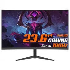 Monitor Gamer SuperFrame Precision Ultra V4, 23.6 Pol, Curvo, Full HD, VA, 180Hz, RGB, FreeSync/G-Sync, HDMI/DP, SFPCCB-24180-FHD