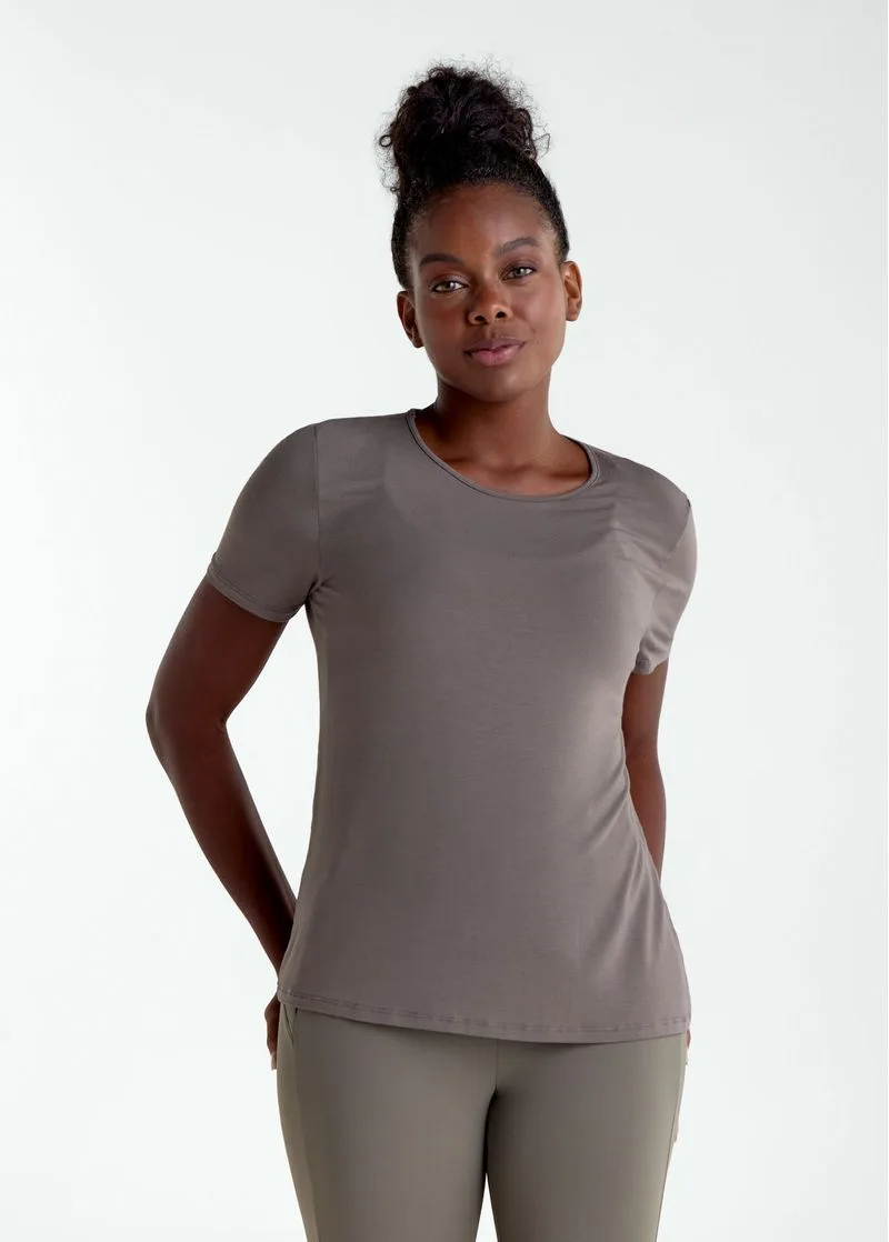 Camiseta Feminina Manga Curta Soft