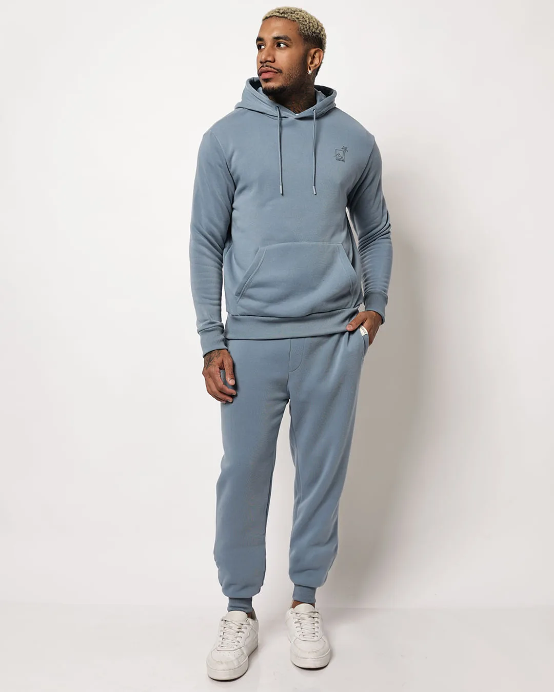 Calça Moletom Masculina Jogger Azul