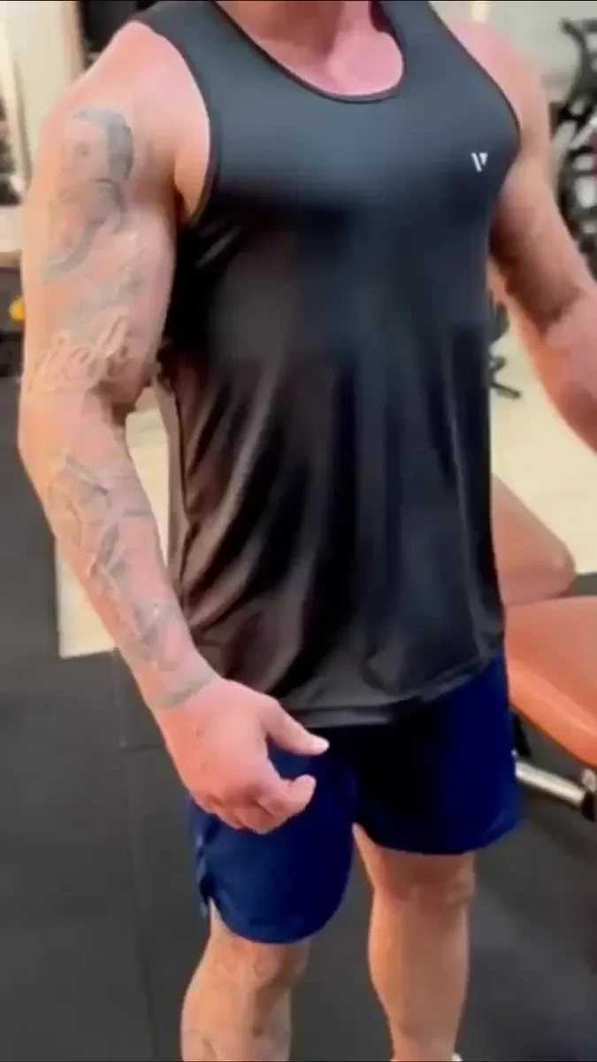 Regata Dry Fit Lisa Camiseta Masculina Academia Treino Voker