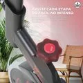 Bicicleta Spinning Mecânica Wonderfit Go Vermelha Roda de Inercia 4kg (WSB04HBTA-VM) - Preto+Vermelho